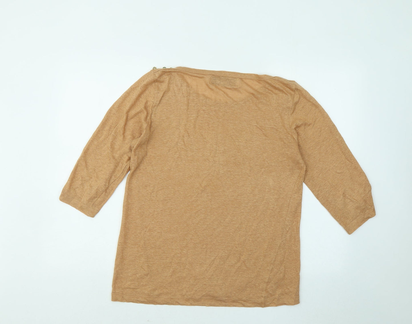 Womens UK Size L Zara Beige Pullover Jumper