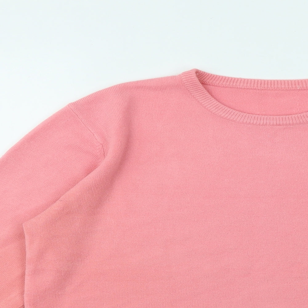 Womens UK Size M Isabelle Pink Pullover Jumper