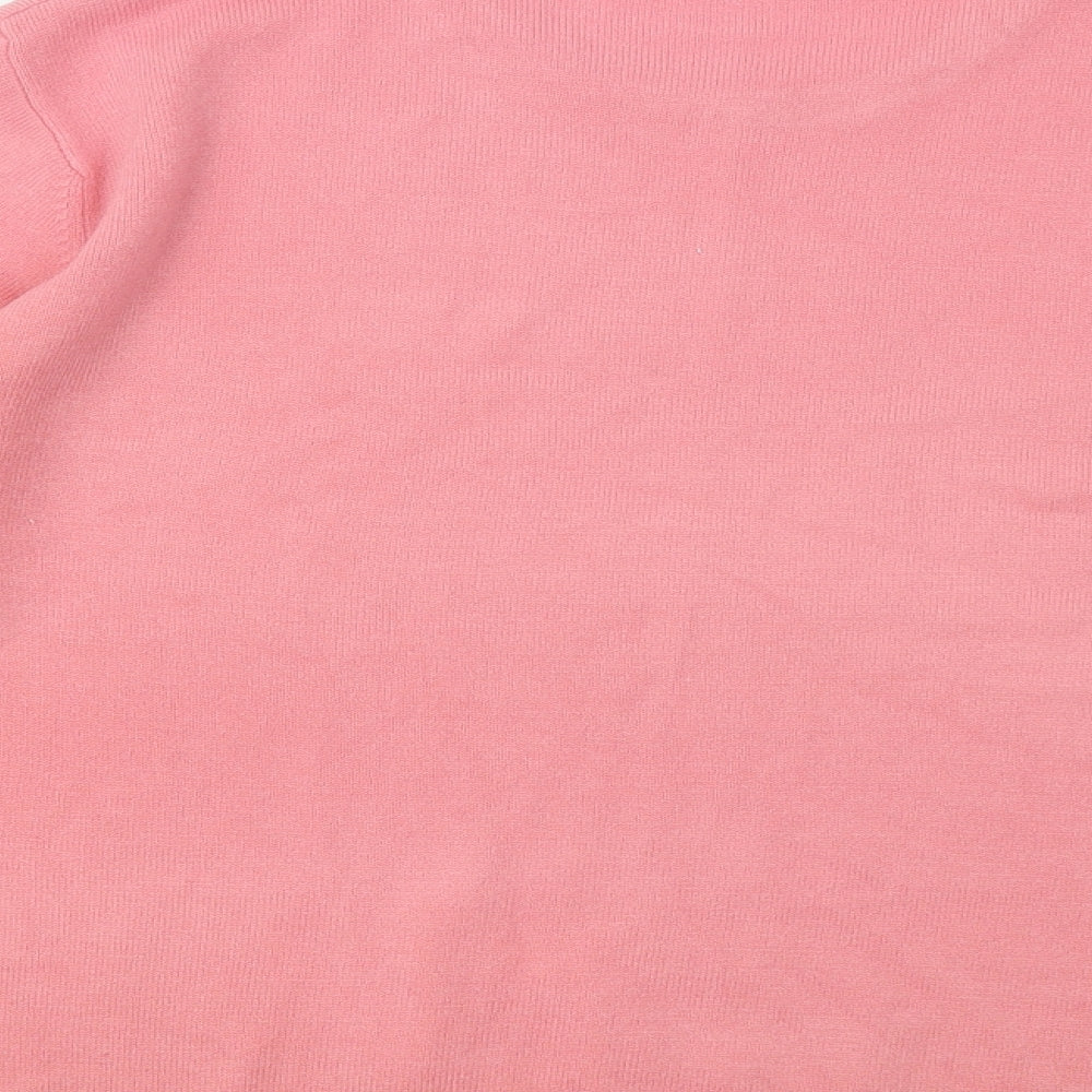 Womens UK Size M Isabelle Pink Pullover Jumper