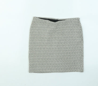 Atmosphere Womens Multicoloured Geometric Cotton Mini Skirt Size 4