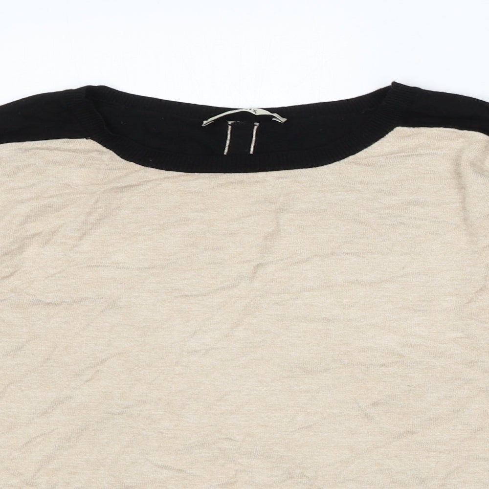 Womens UK Size M Oasis Beige Pullover Jumper