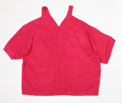 Womens UK Size XL Monsoon Pink Pullover Jumper