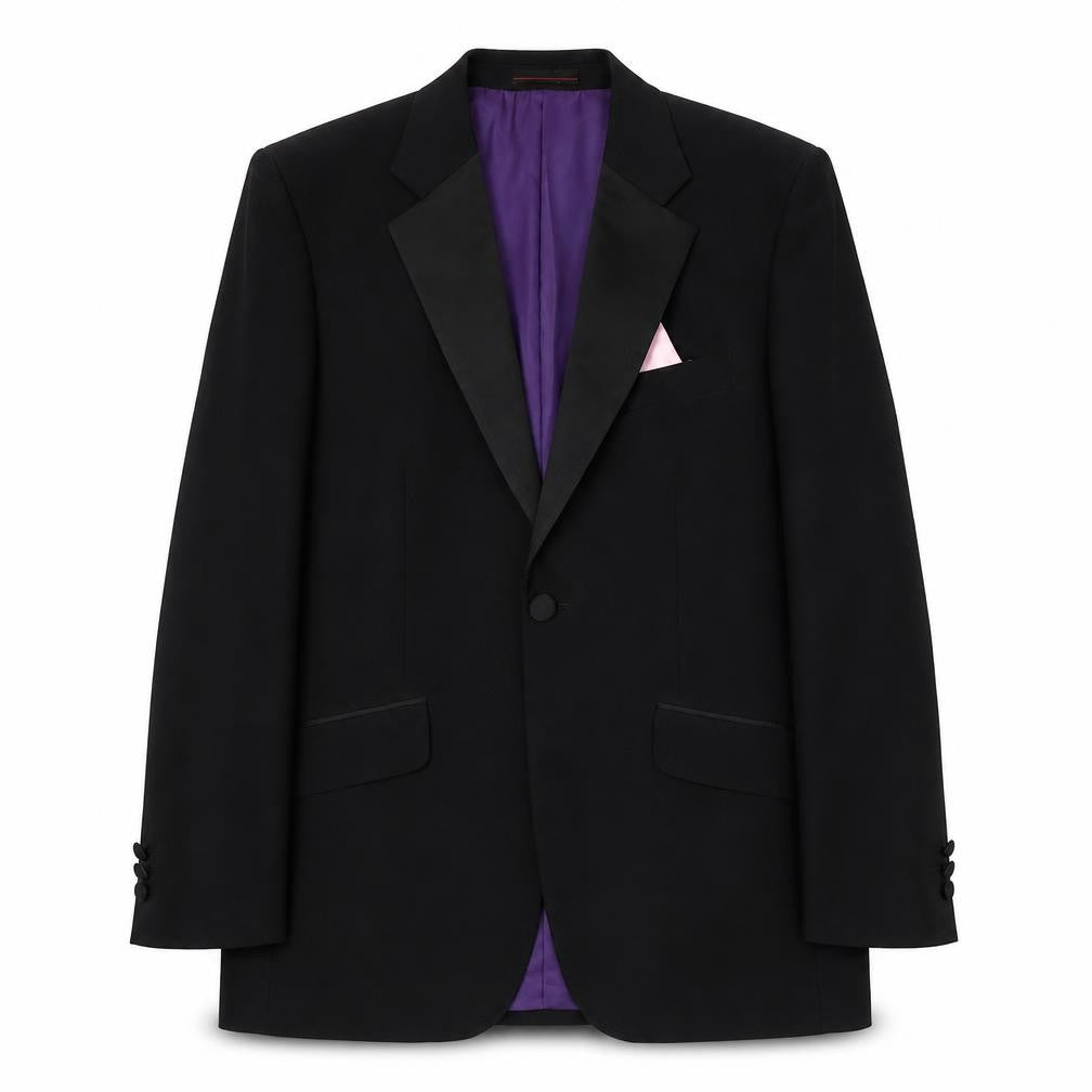 Mens UK Size 38 1860 Menswear Regular Black Suit Jacket