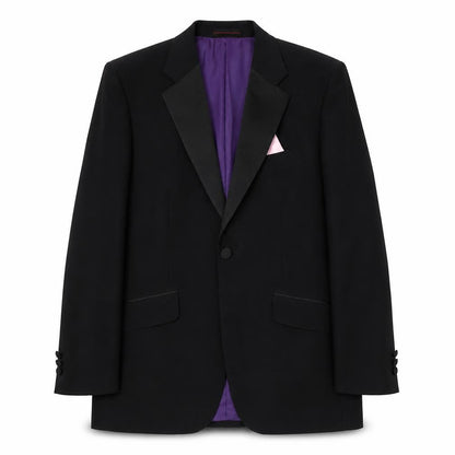 Mens UK Size 38 1860 Menswear Regular Black Suit Jacket