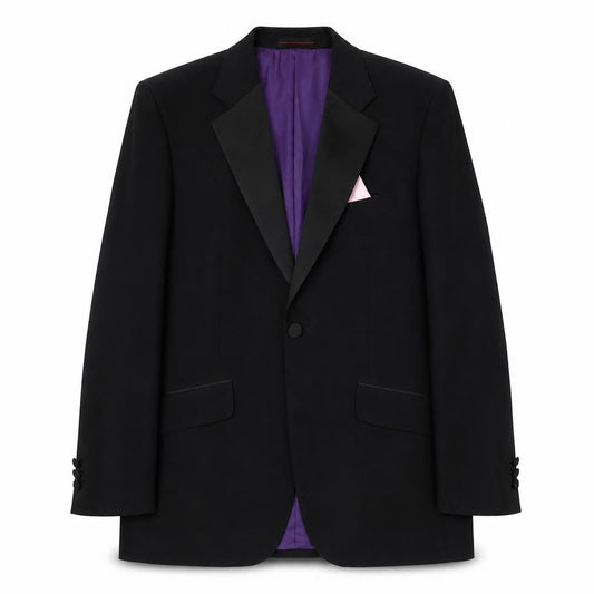 Mens UK Size 38 1860 Menswear Regular Black Suit Jacket