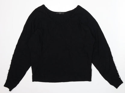 Womens UK Size S NEXT Black Pullover Jumper