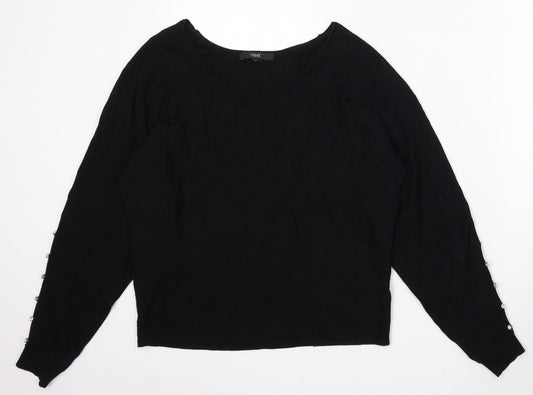 Womens UK Size S NEXT Black Pullover Jumper