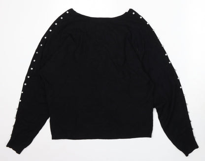 Womens UK Size S NEXT Black Pullover Jumper