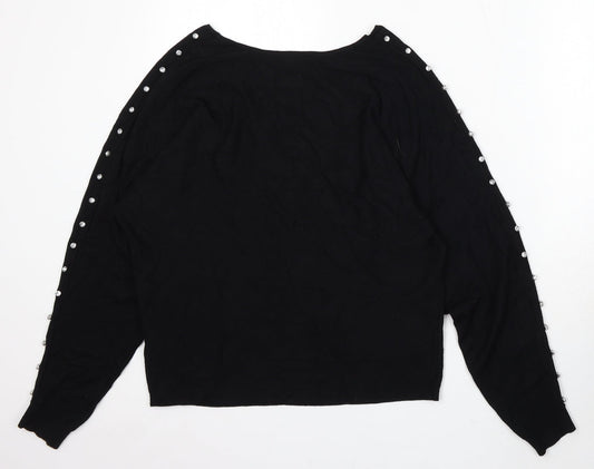 Womens UK Size S NEXT Black Pullover Jumper