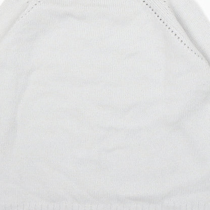 Damart Womens Grey Round Neck Acrylic Pullover Jumper Size 10