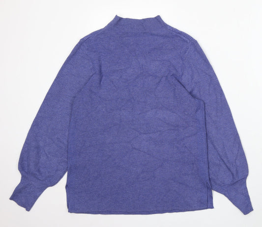 Womens UK Size M Marks and Spencer Purple Pullover Jumper