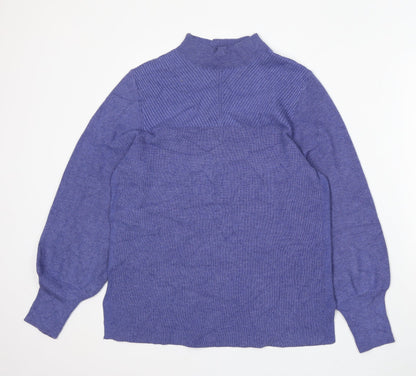 Womens UK Size M Marks and Spencer Purple Pullover Jumper
