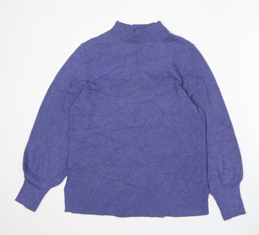 Womens UK Size M Marks and Spencer Purple Pullover Jumper