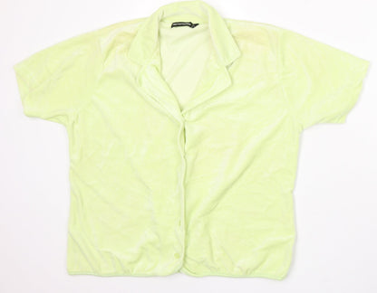 Womens UK Size 10 PRETTYLITTLETHING Green Cardigan Jumper