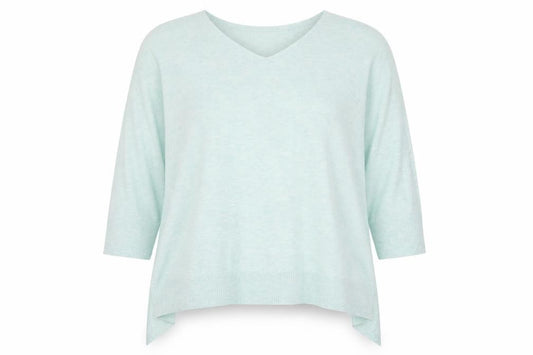 Select Womens Blue Round Neck Polyester Pullover Jumper Size 14 - Open Back