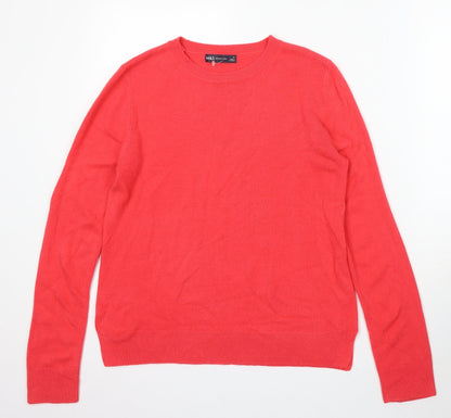 Womens UK Size 12 Marks and Spencer Red Pullover Jumper