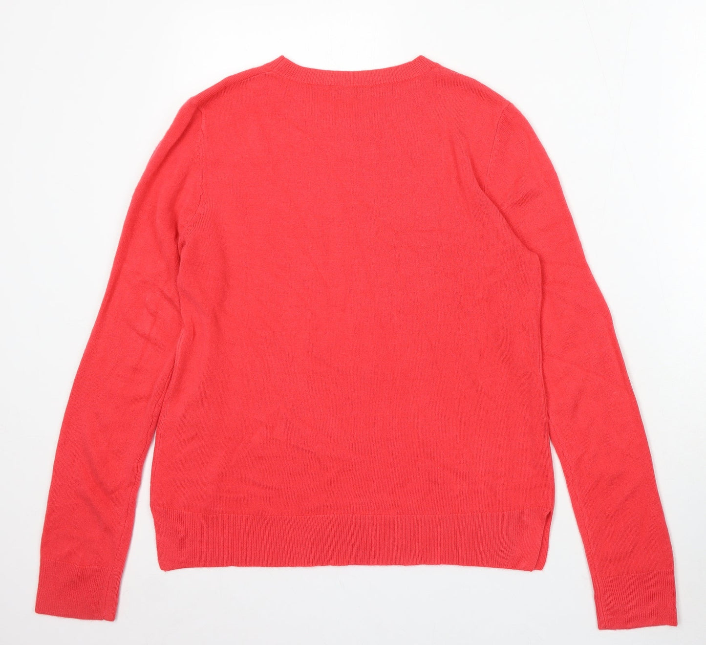Womens UK Size 12 Marks and Spencer Red Pullover Jumper