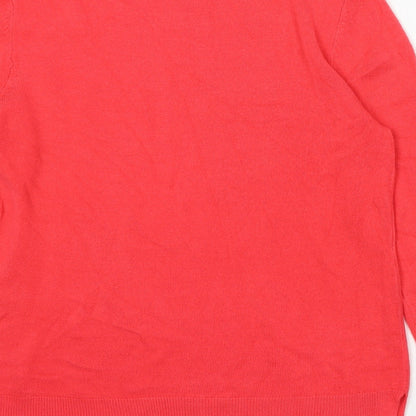 Womens UK Size 12 Marks and Spencer Red Pullover Jumper