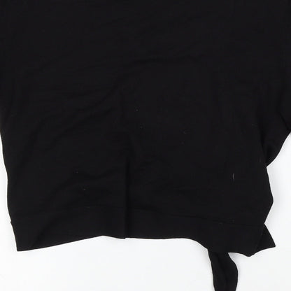 Paramour Womens Black V-Neck Viscose Pullover Jumper Size L