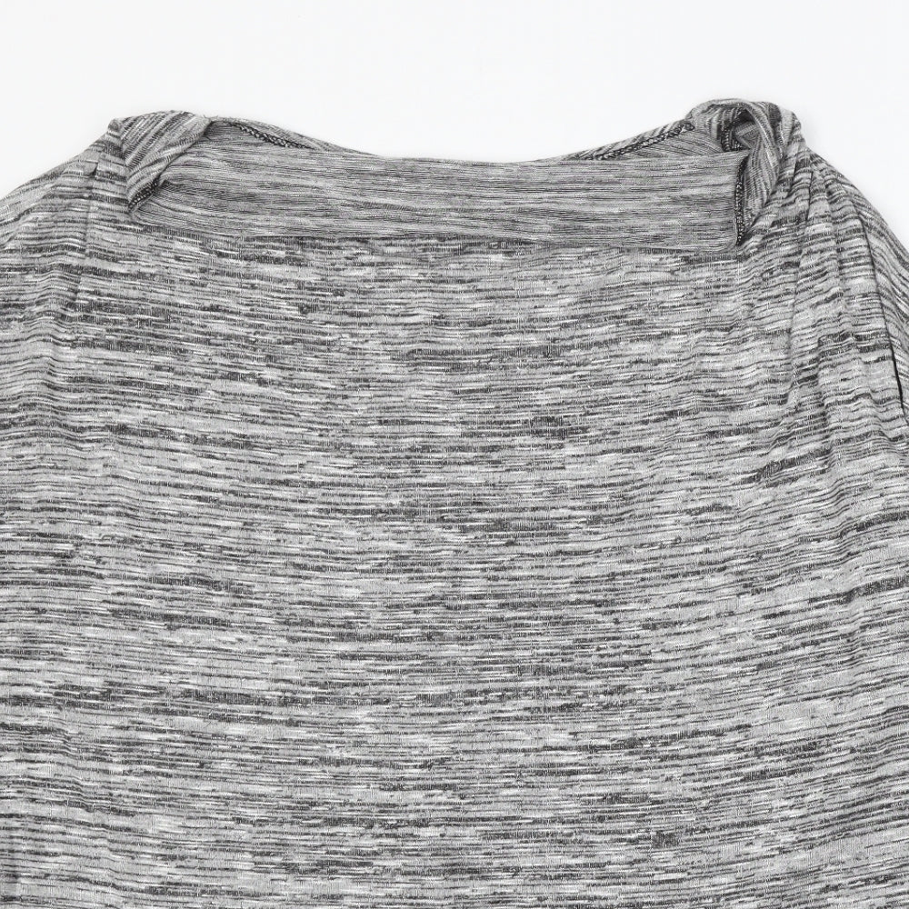 Finella Womens Grey Round Neck Polyester Pullover Jumper Size L