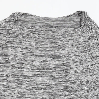 Finella Womens Grey Round Neck Polyester Pullover Jumper Size L
