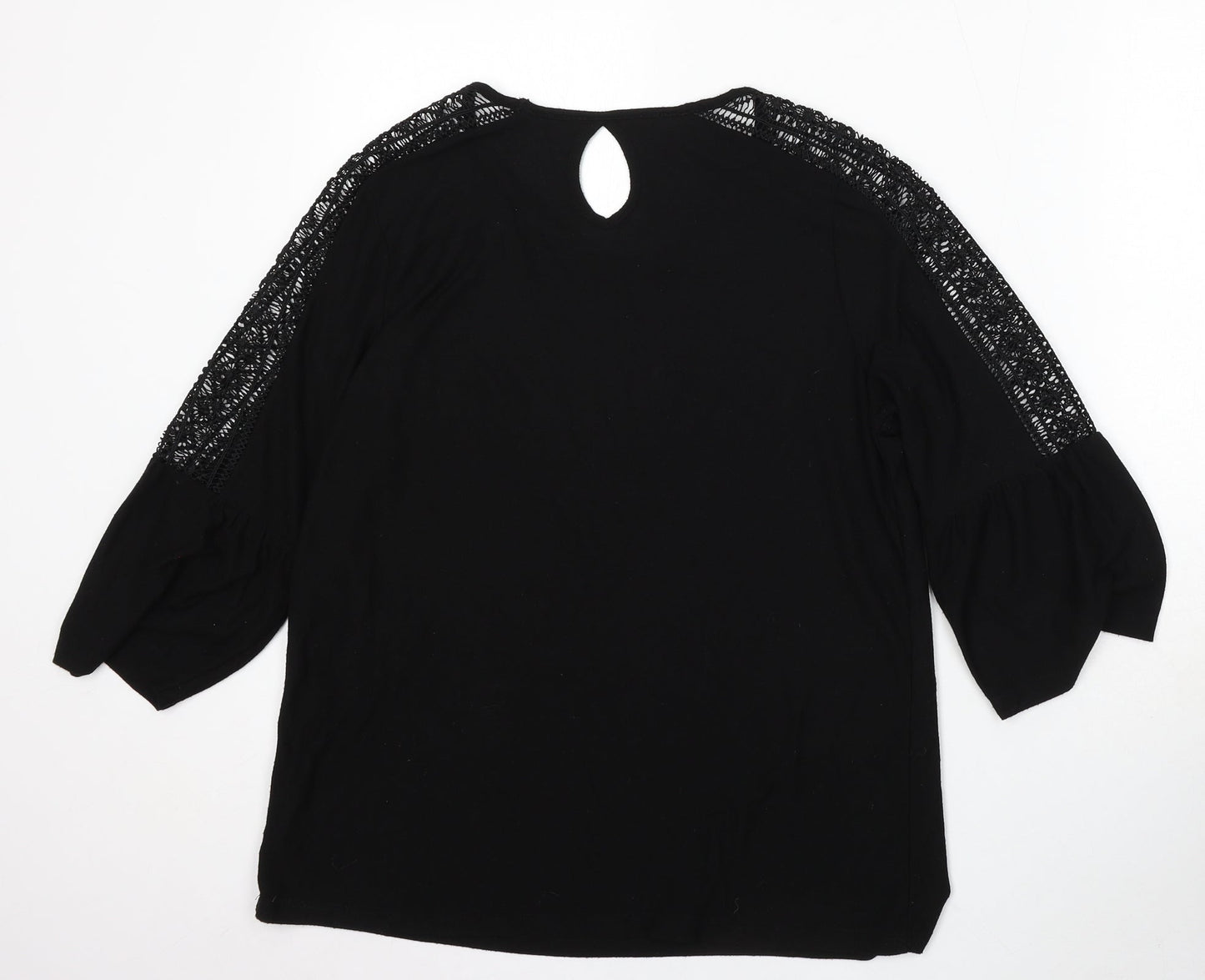 Womens UK Size 12 Papaya Black Pullover Jumper