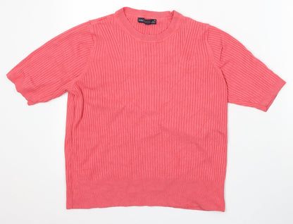 Womens UK Size 14 Marks and Spencer Pink Pullover Jumper