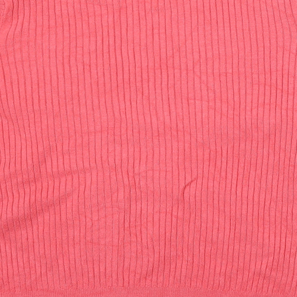 Womens UK Size 14 Marks and Spencer Pink Pullover Jumper