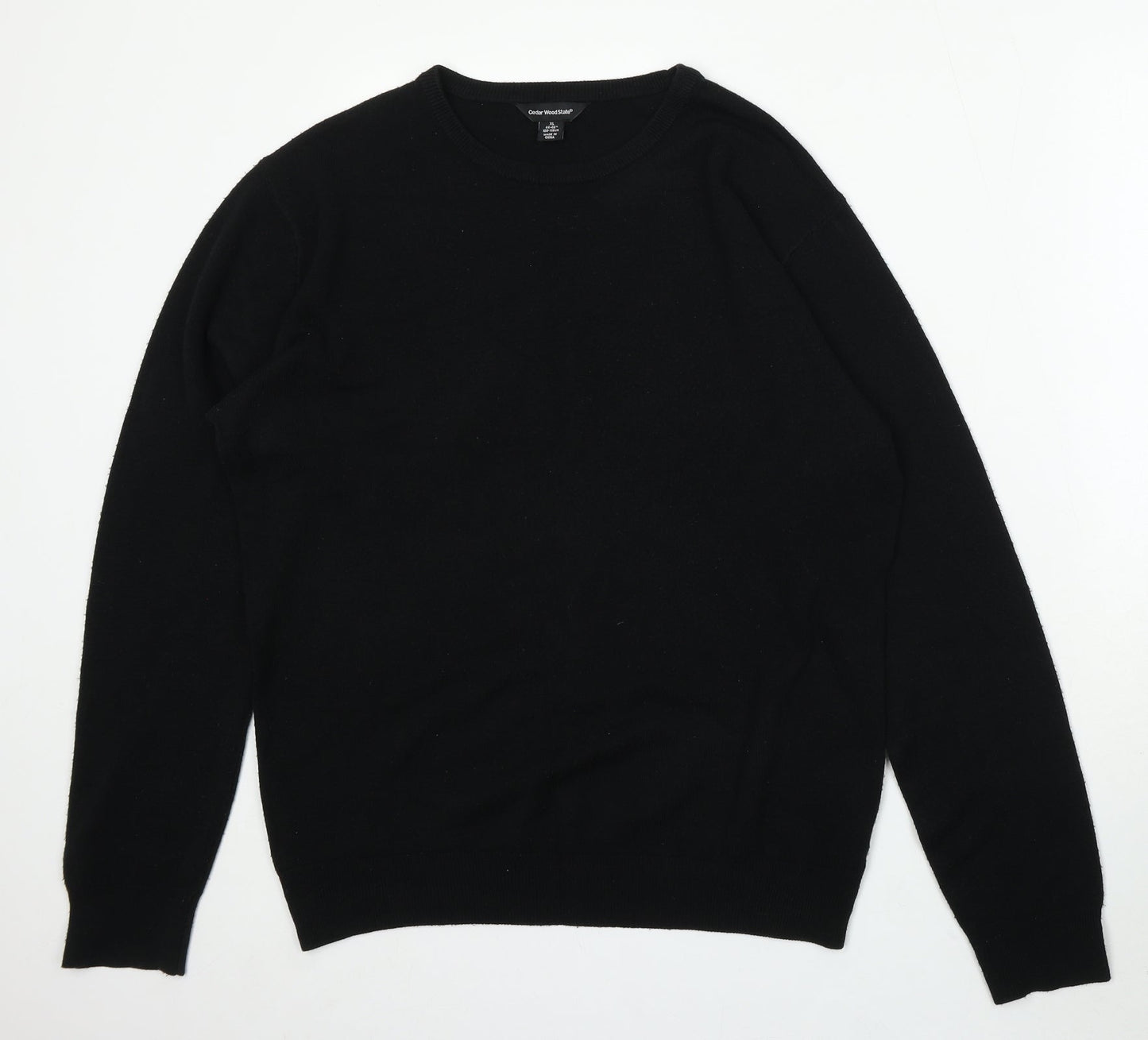 Womens UK Size XL Cedar Wood State Black Cardigan Jumper