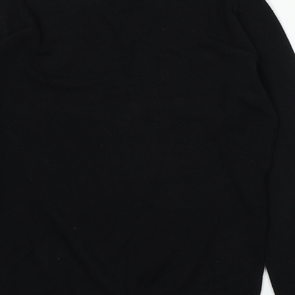 Womens UK Size XL Cedar Wood State Black Cardigan Jumper