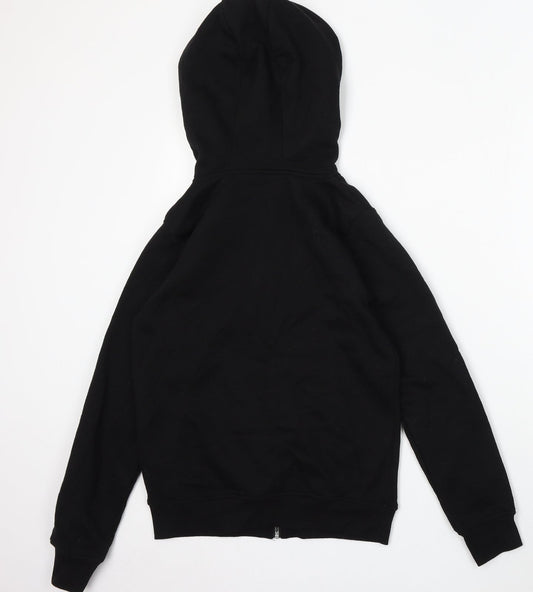 Primark Mens Black Polyester Full Zip Hoodie Size XS - 2XS