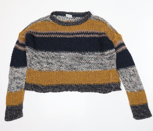 Womens UK Size S Noisy may Multicoloured Pullover Jumper
