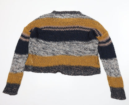 Womens UK Size S Noisy may Multicoloured Pullover Jumper