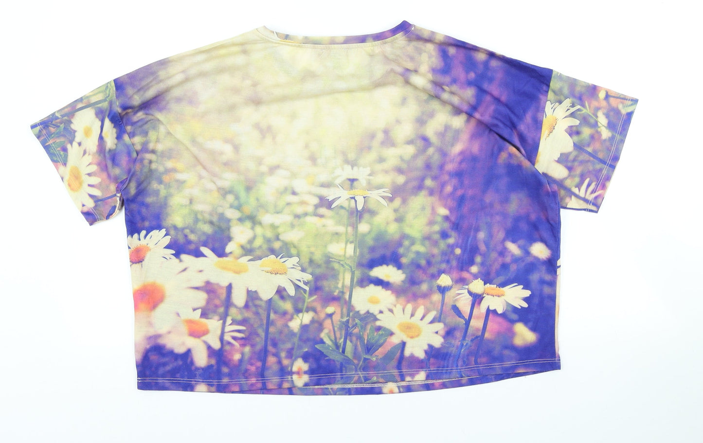 Womens UK Size 12 ASOS Multicoloured Basic T-Shirt