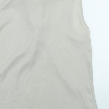 Womens UK Size 14 Dorothy Perkins Beige Tunic Blouse