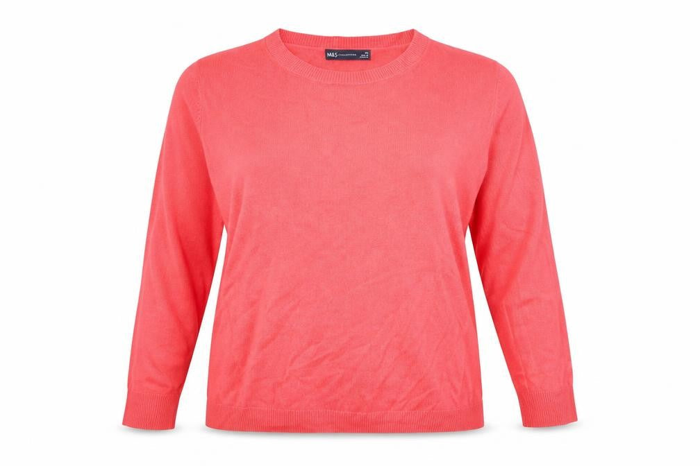 Womens UK Size 20 Marks and Spencer Pink Pullover Jumper