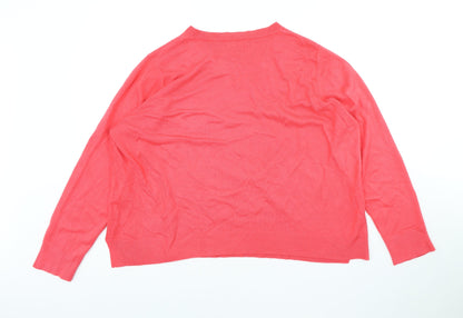 Womens UK Size 20 Marks and Spencer Pink Pullover Jumper