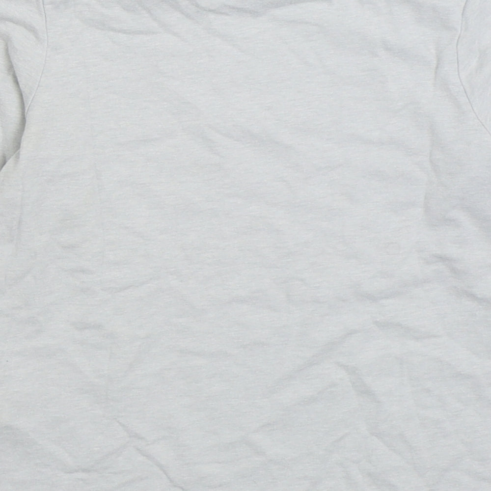 The Childrens Place Girls Grey Cotton Basic T-Shirt Size 4 Years Round Neck Pullover - I'm The Reason We Have Rules