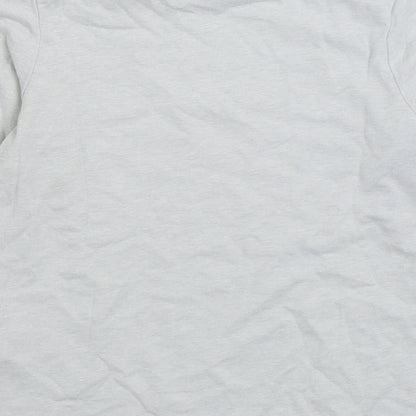 The Childrens Place Girls Grey Cotton Basic T-Shirt Size 4 Years Round Neck Pullover - I'm The Reason We Have Rules
