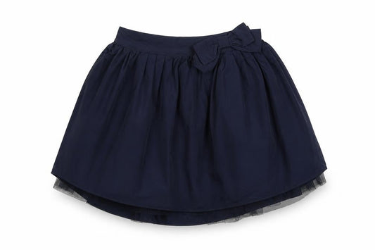 Marks and Spencer Girls Blue Polyester Pleated Skirt Size 3-4 Years Regular