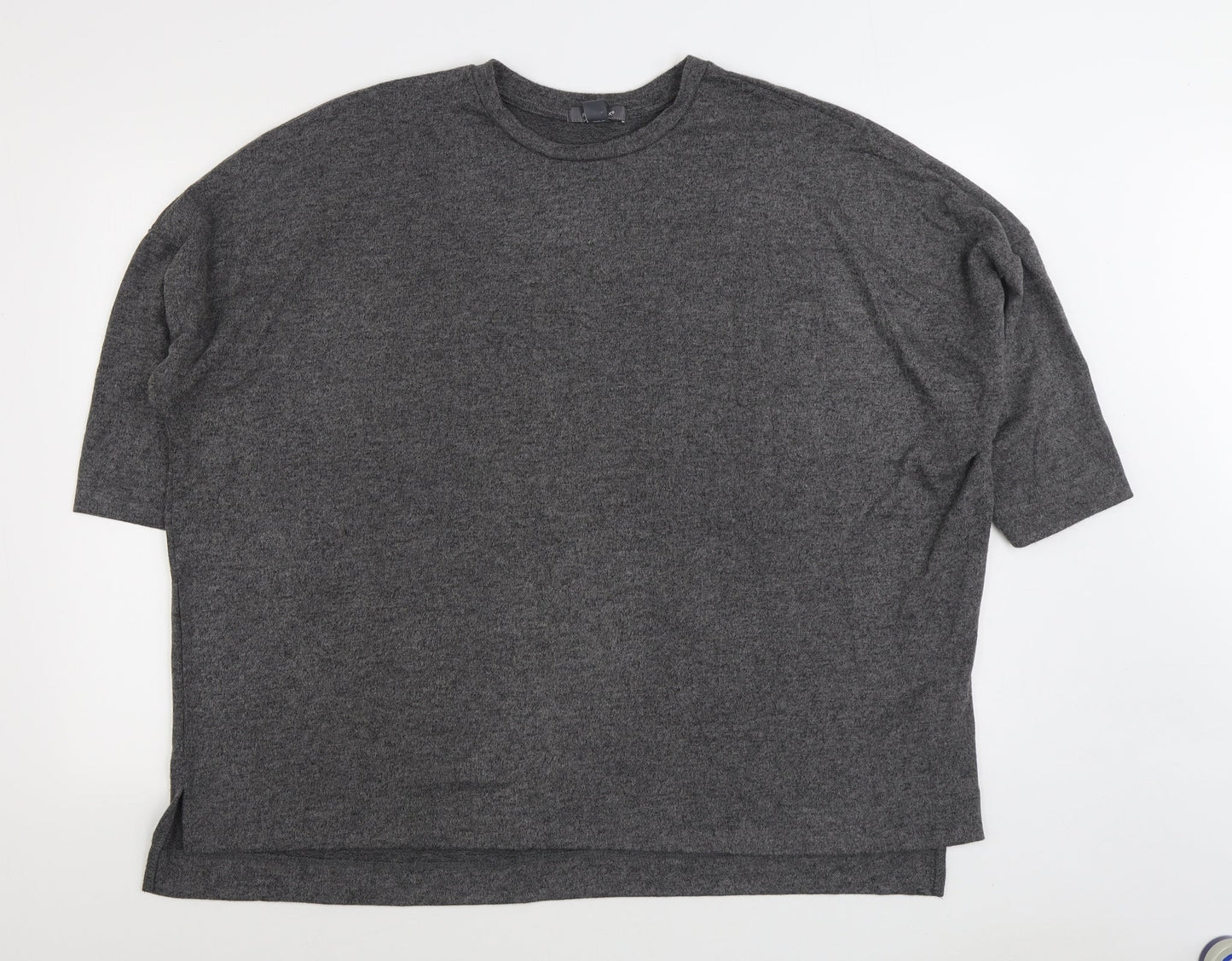 Primark Womens Grey Round Neck Polyester Pullover Jumper Size XL