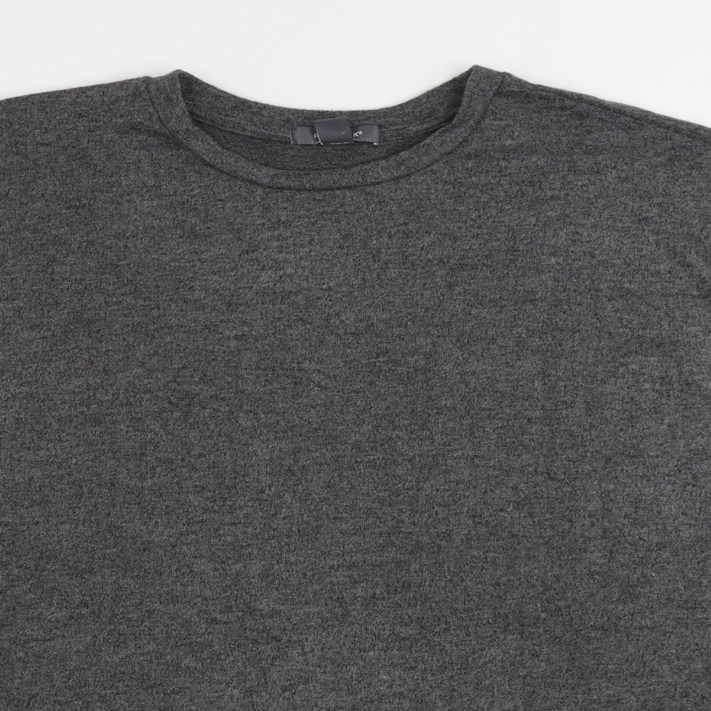 Primark Womens Grey Round Neck Polyester Pullover Jumper Size XL