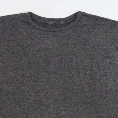 Primark Womens Grey Round Neck Polyester Pullover Jumper Size XL