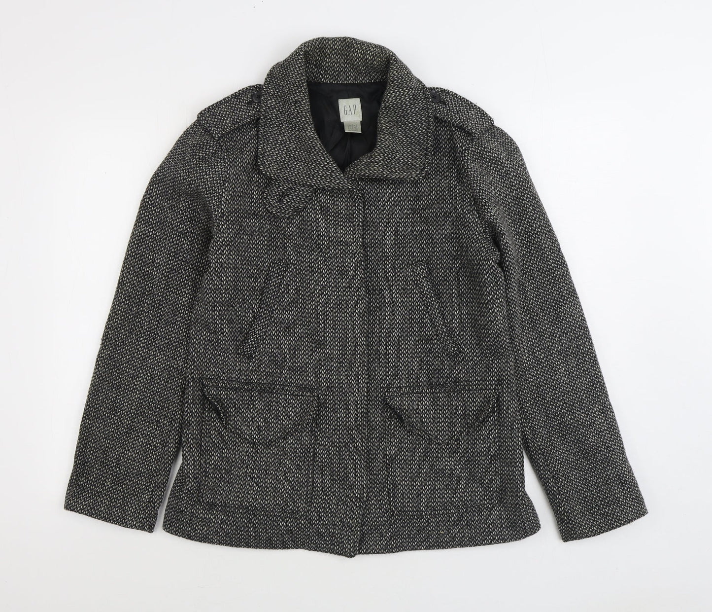 Womens UK Size 12 Gap Grey Overcoat