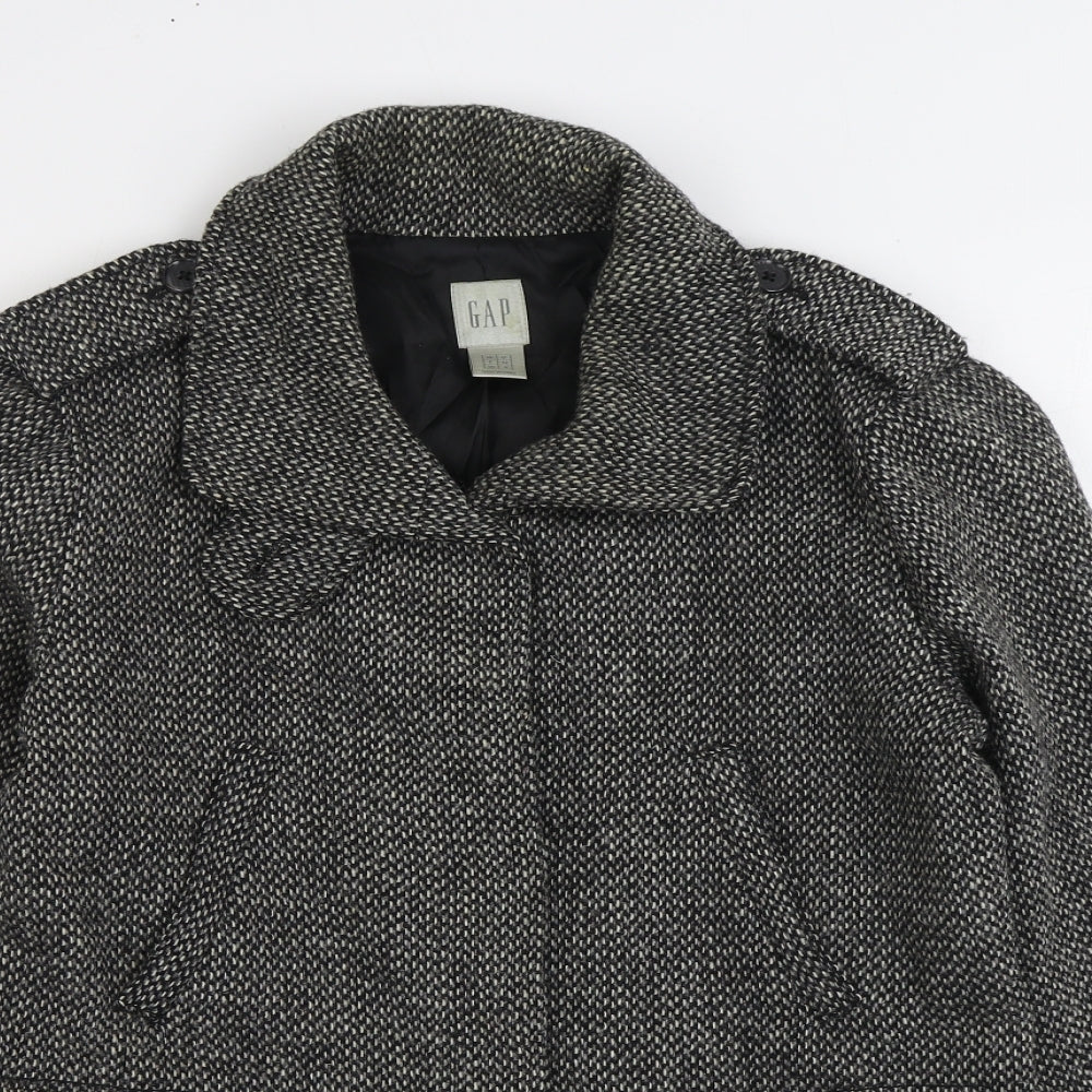 Womens UK Size 12 Gap Grey Overcoat