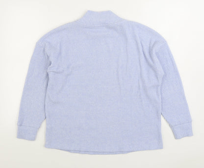 TU Womens Blue Polyester Pullover Sweatshirt Size 16 Pullover