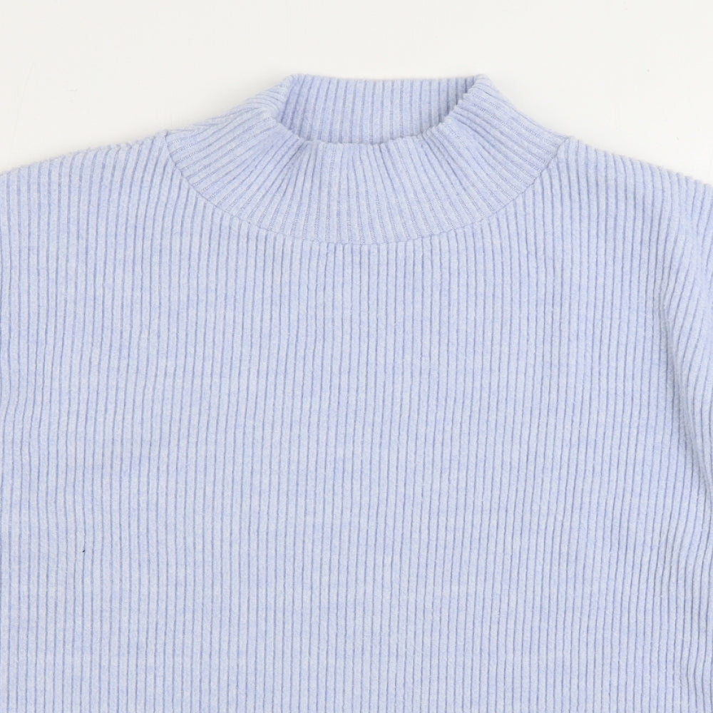 TU Womens Blue Polyester Pullover Sweatshirt Size 16 Pullover