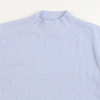 TU Womens Blue Polyester Pullover Sweatshirt Size 16 Pullover