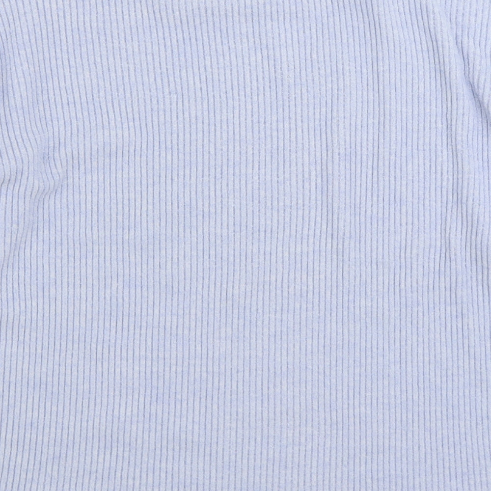 TU Womens Blue Polyester Pullover Sweatshirt Size 16 Pullover