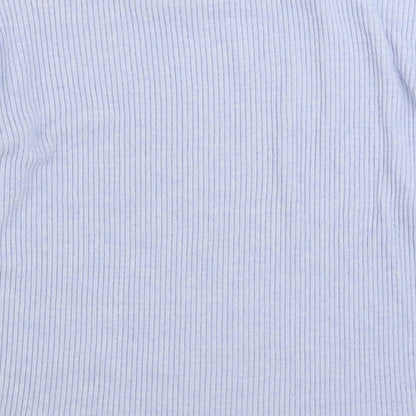 TU Womens Blue Polyester Pullover Sweatshirt Size 16 Pullover